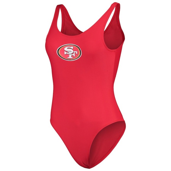 NFL Red One Piece Swimsuit San Francisco 49ers - Picture 1 of 9
